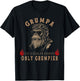Grumpa Like A Regular Grandpa Only Grumpier Monkey T-Shirt - T-Shirt | Black