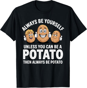 Potato Novelty Women Adult Potato Gag Potato Lovers T-Shirt - T-Shirt | Black
