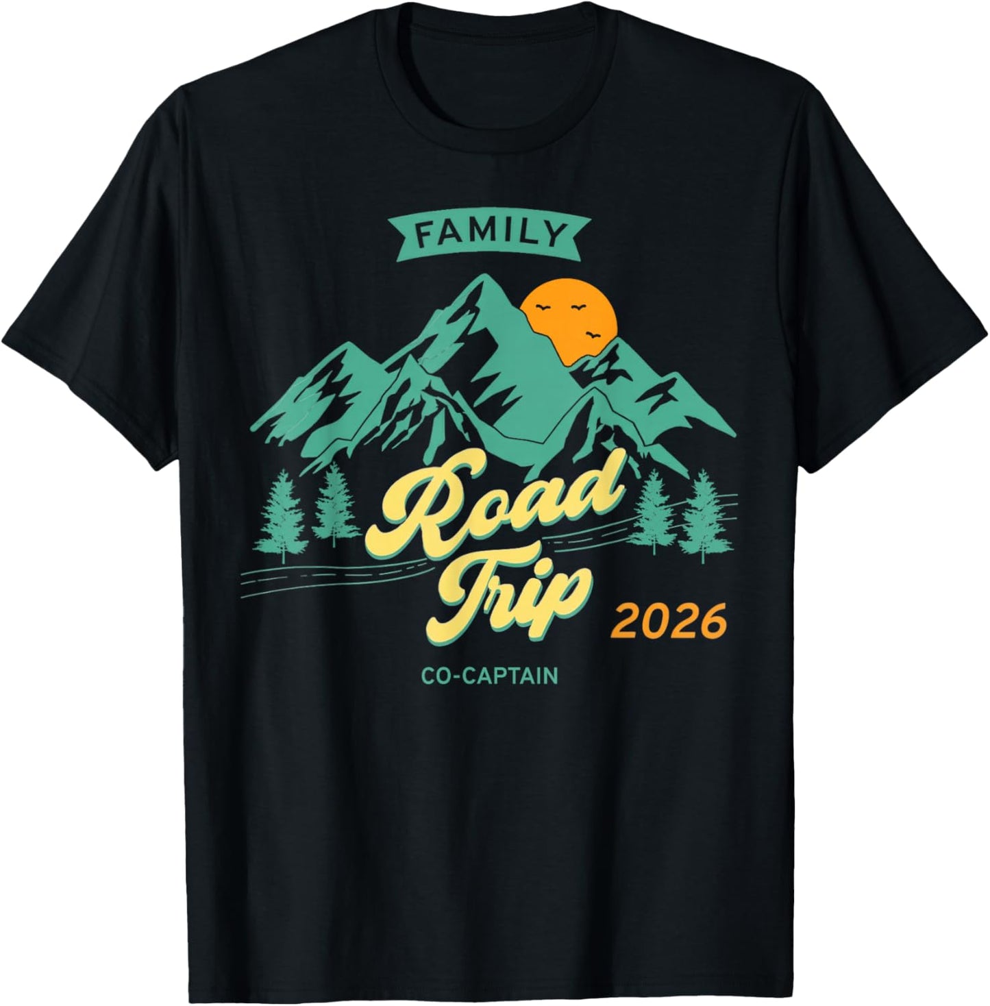 Voyage en Famille Amusant 2026 – Co-Capitaine T-Shirt - T-Shirt | Black