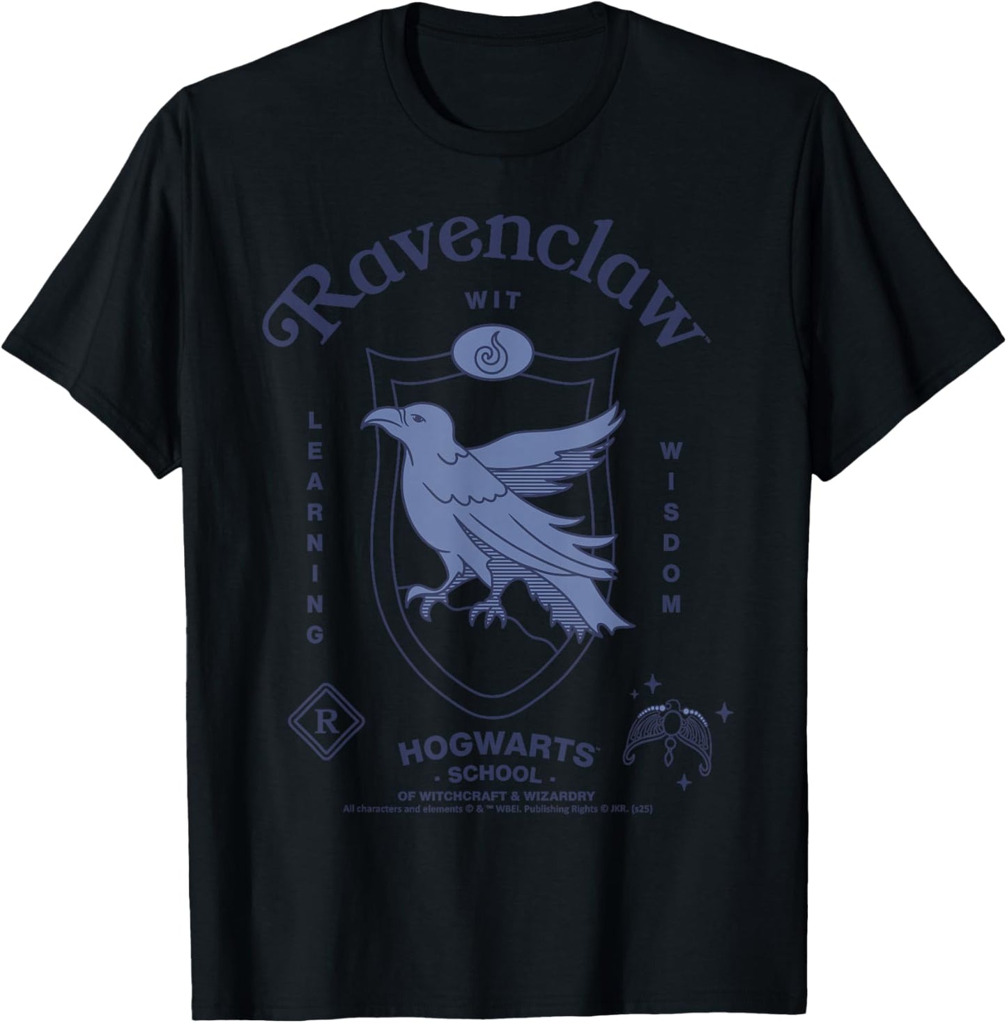 Ravenclaw Wit Wisdom Learning Hogwarts Harry Potter New T-Shirt - T-Shirt | Black