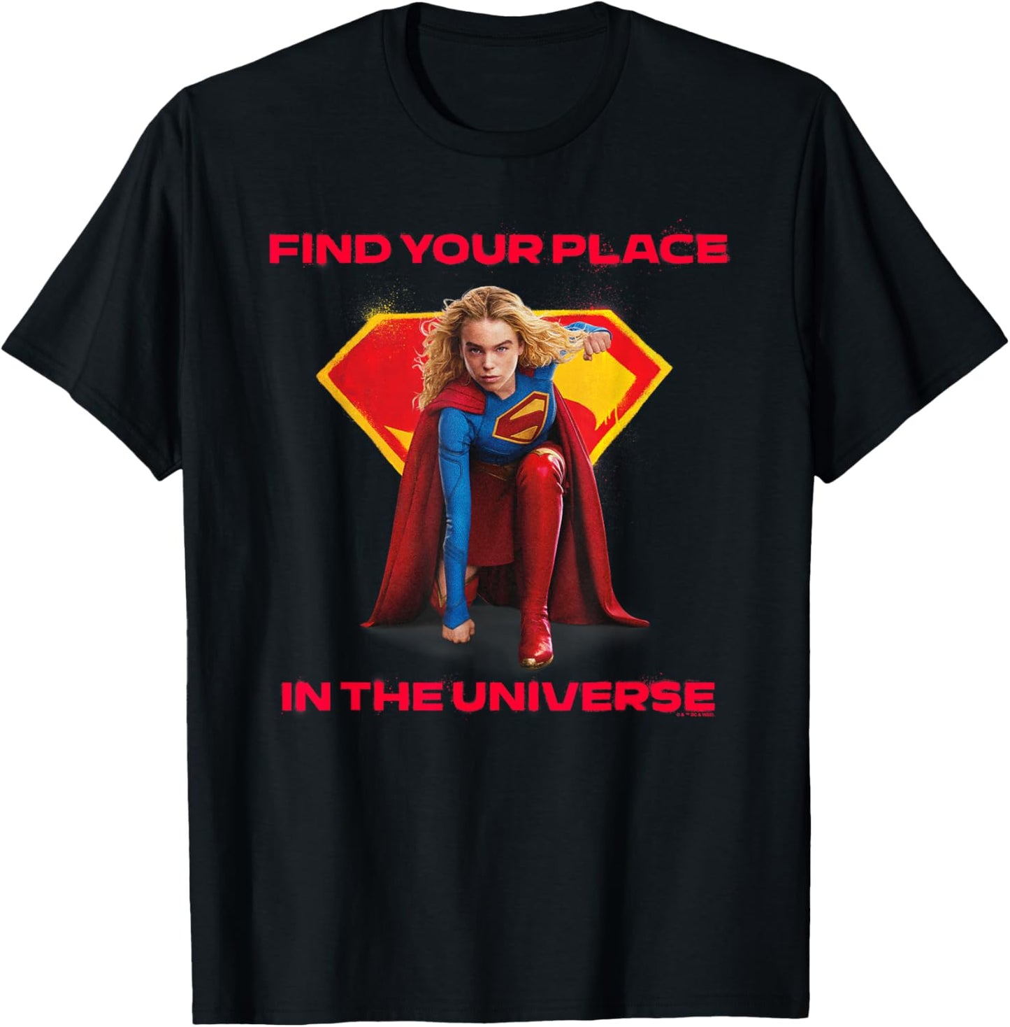 Supergirl 2026 Find Your Place Crouch T-Shirt - T-Shirt | Black