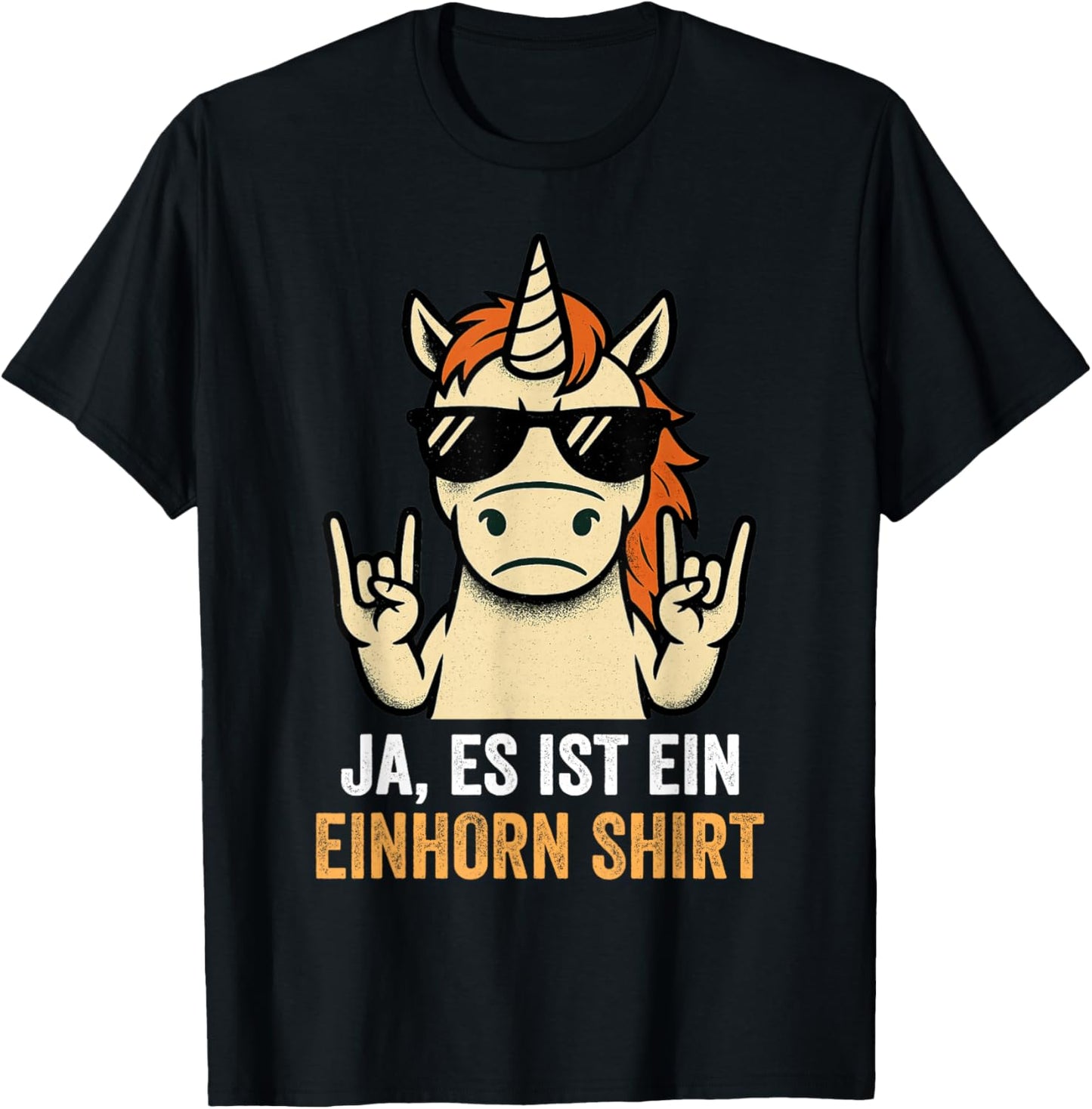 Cool Unicorn Yes It's A Unicorn Funny Slogan T-Shirt - T-Shirt | Black