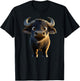 Buffle d'Afrique Buffle Noir des Savanes Afrique Buffles Haut de Gamme T-Shirt - T-Shirt | Black