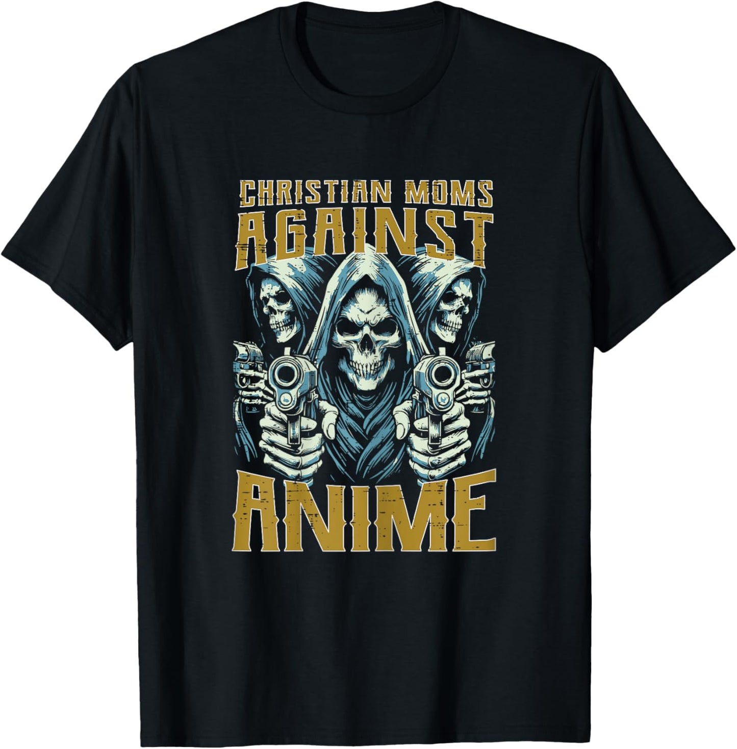 Christian Mom Against Anime Funny Bootleg Cringe Mama Women T-Shirt - T-Shirt | Black