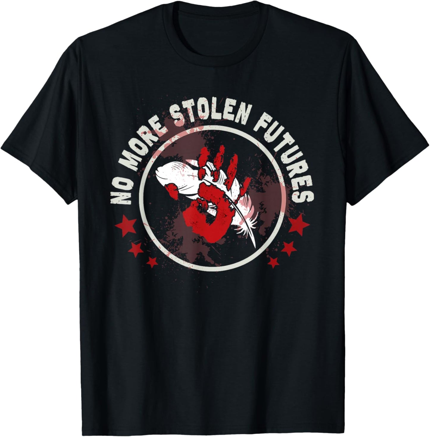 MMIW Awareness Indigenous Women Stolen Sisters Native Art T-Shirt - T-Shirt | Black