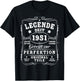 1951 Birthday Man 75th Decoration Funny 75s 75th Birthday T-Shirt - T-Shirt | Black