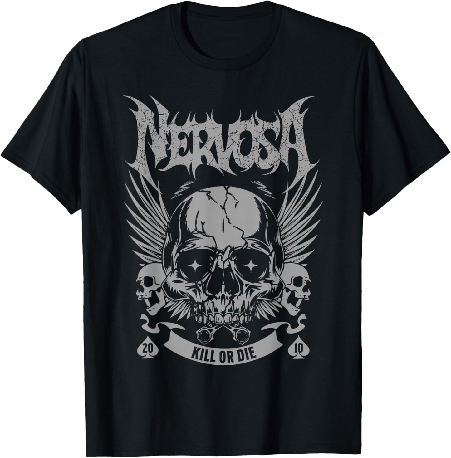 Nervosa K oder D T-Shirt - T-Shirt | Black