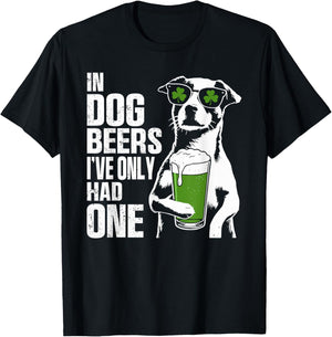 Hundebier St. Patty's Shamrock Lustiger St. Patrick's Day T-Shirt - T-Shirt | Black