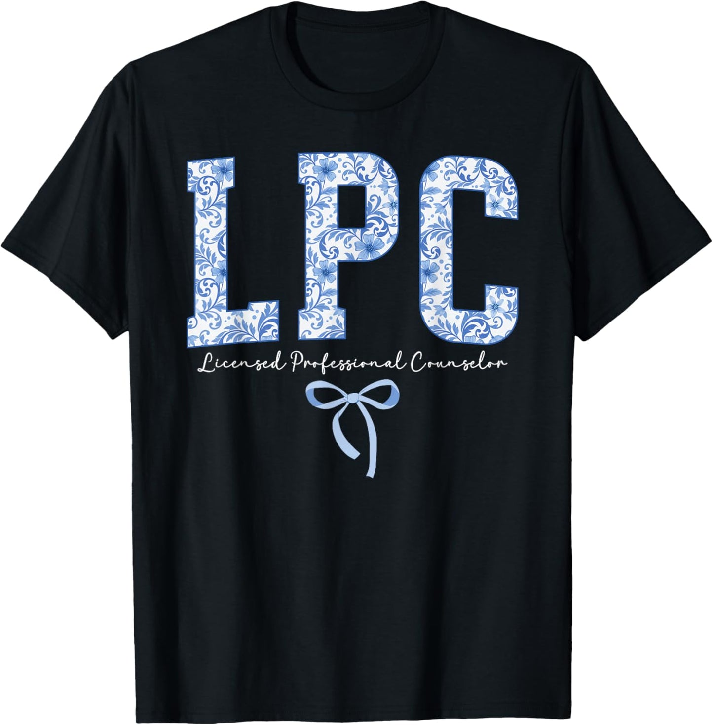 Licensed Professional Counselor Coquette LPC Appreciation T-Shirt - T-Shirt | Black
