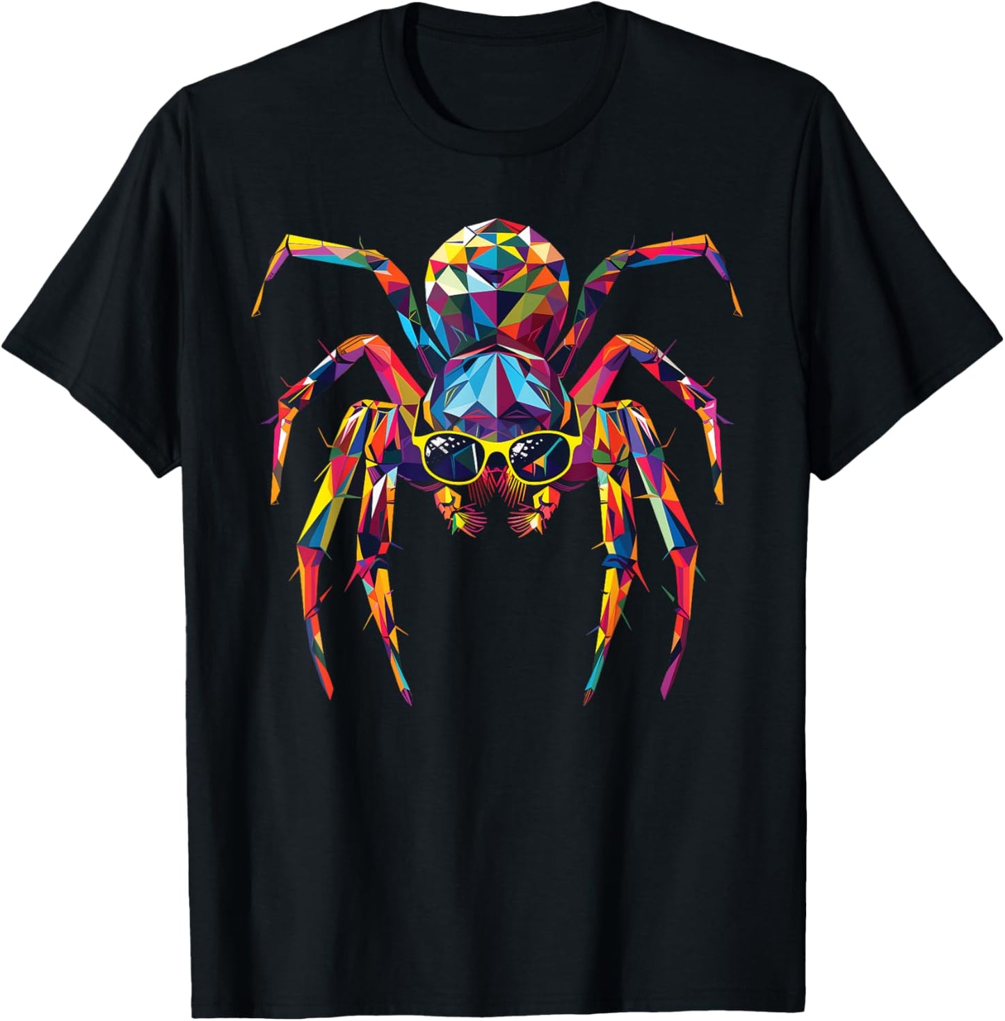 Spider Dad Mom Cool Sunglasses - Spider T-Shirt - T-Shirt | Black