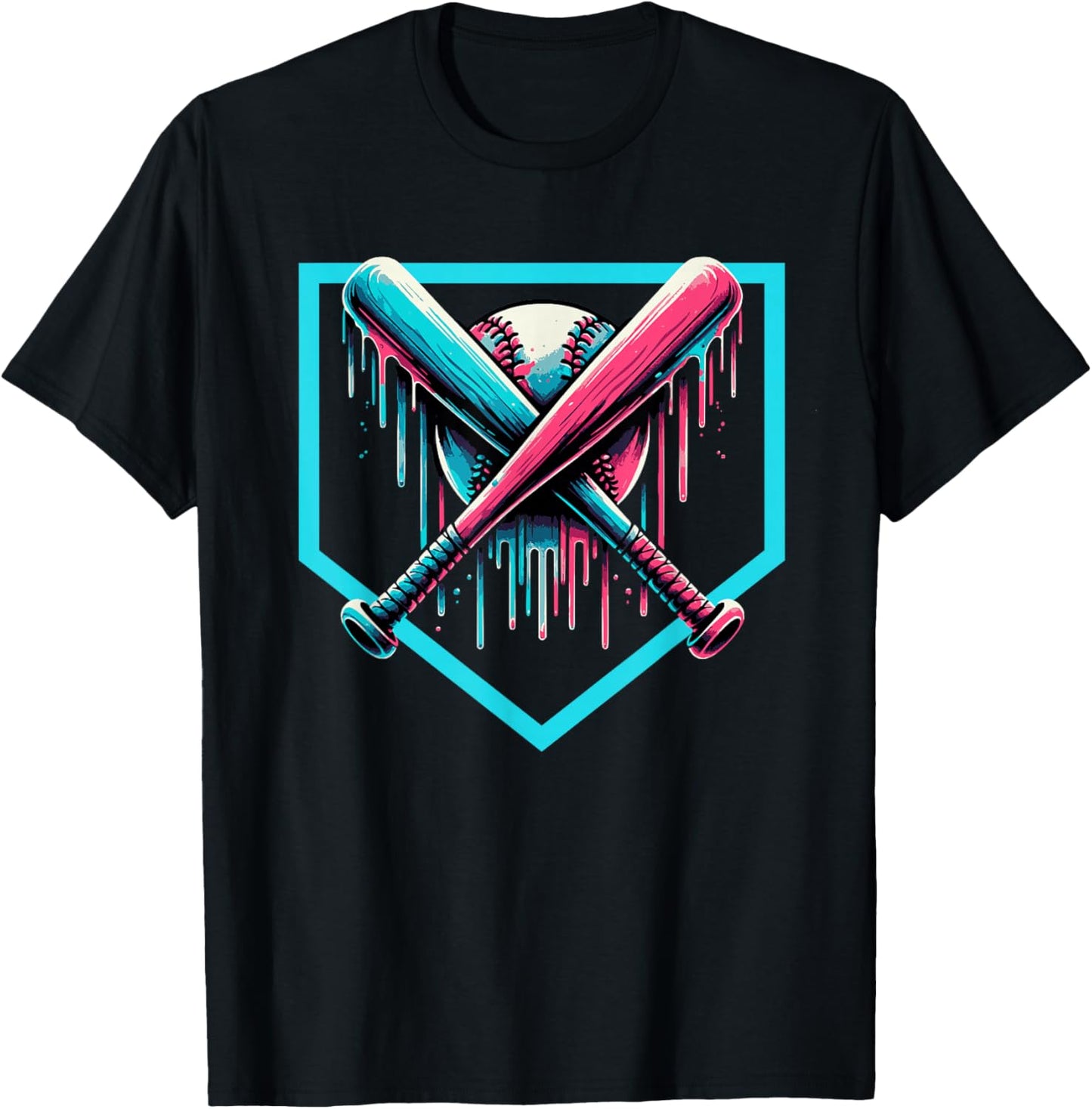 Drip Boys Baseball Bat and T-Shirt - T-Shirt | Black