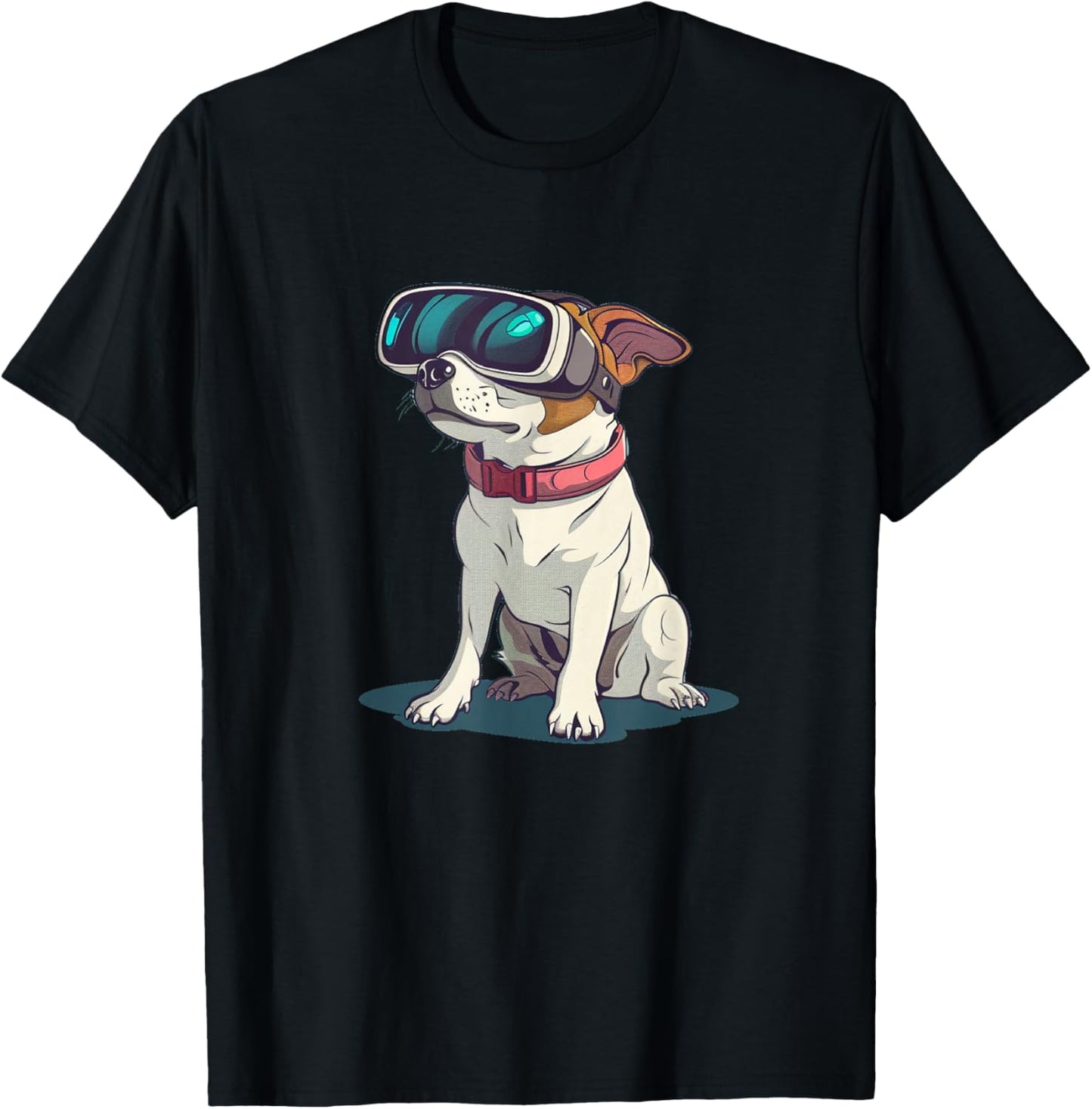 Virtual Reality Dog Graphic for Amazing Style T-Shirt - T-Shirt | Black