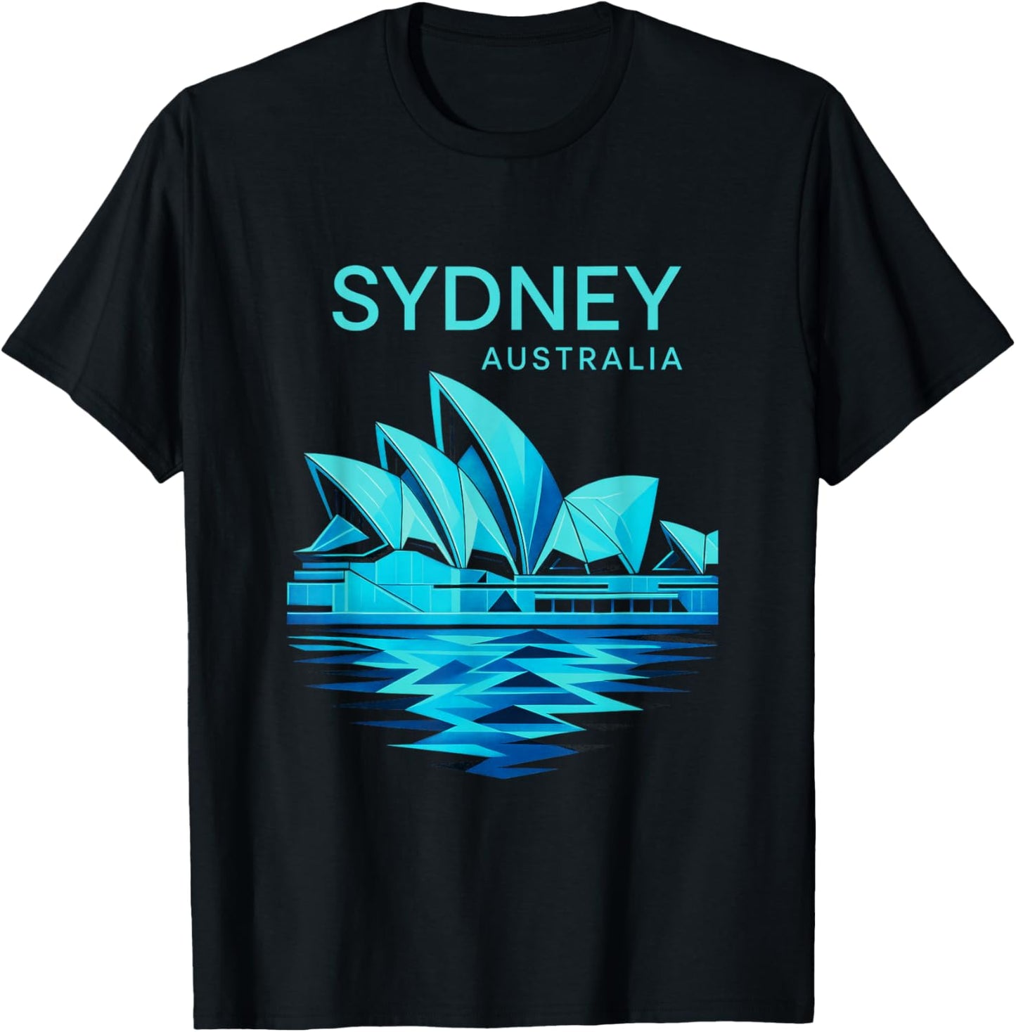 Sydney Australia - Opera House Architecture T-Shirt - T-Shirt | Black