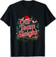 Our Team Sleighs Christmas Reindeers Santa's Workers Office T-Shirt - T-Shirt | Black