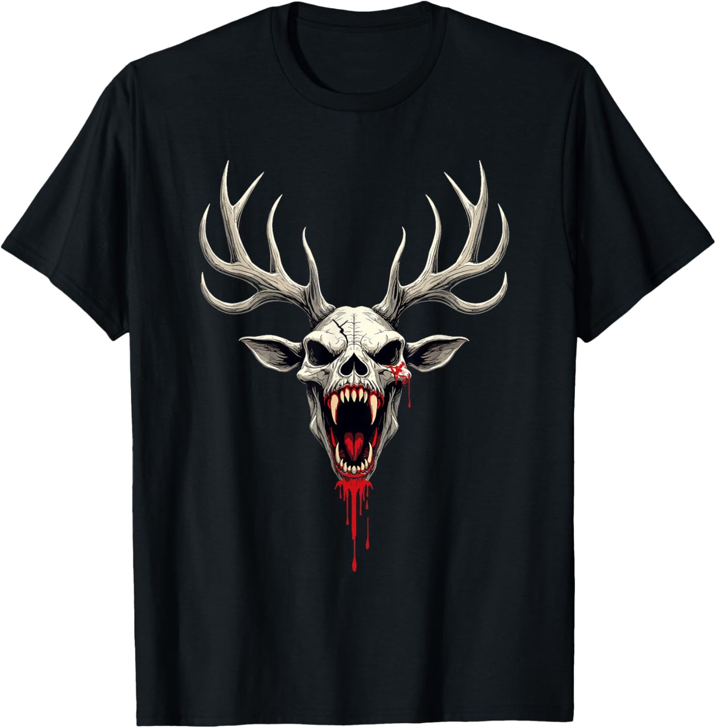 Wendigo Cryptid Creature Forest Demon Mythical Horror Legend T-Shirt - T-Shirt | Black