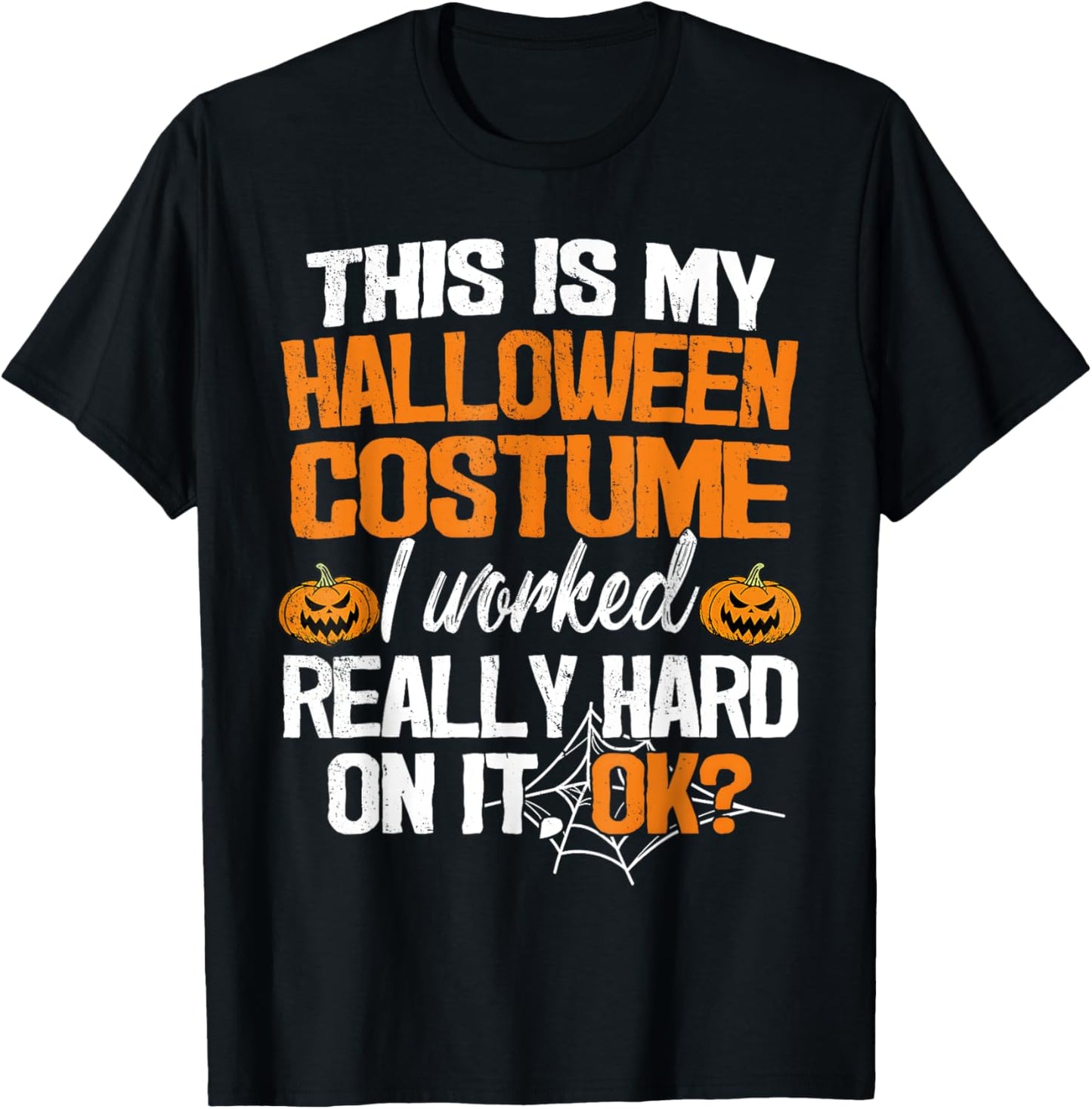 Funny Easy This Is My Halloween Costume DIY Last Minute T-Shirt - T-Shirt | Black