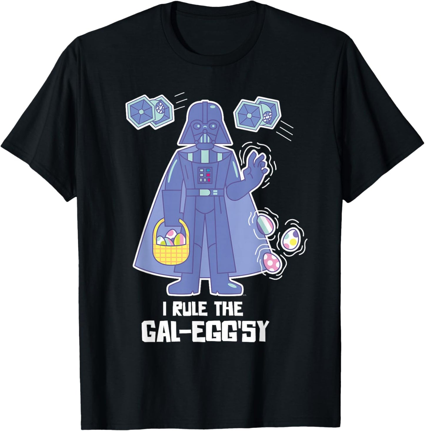 Star Wars Darth Vader I Rule the Gal-Egg’sy Funny Easter T-Shirt - T-Shirt | Black