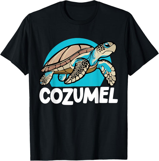 Cozumel Mexico Sea Turtle Colorful Boys Girls Toddler T-Shirt - T-Shirt | Black