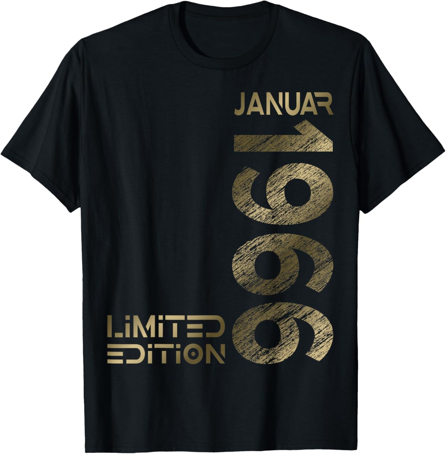 January 1966 Man Woman 60th Birthday Limited Edition T-Shirt - T-Shirt | Black