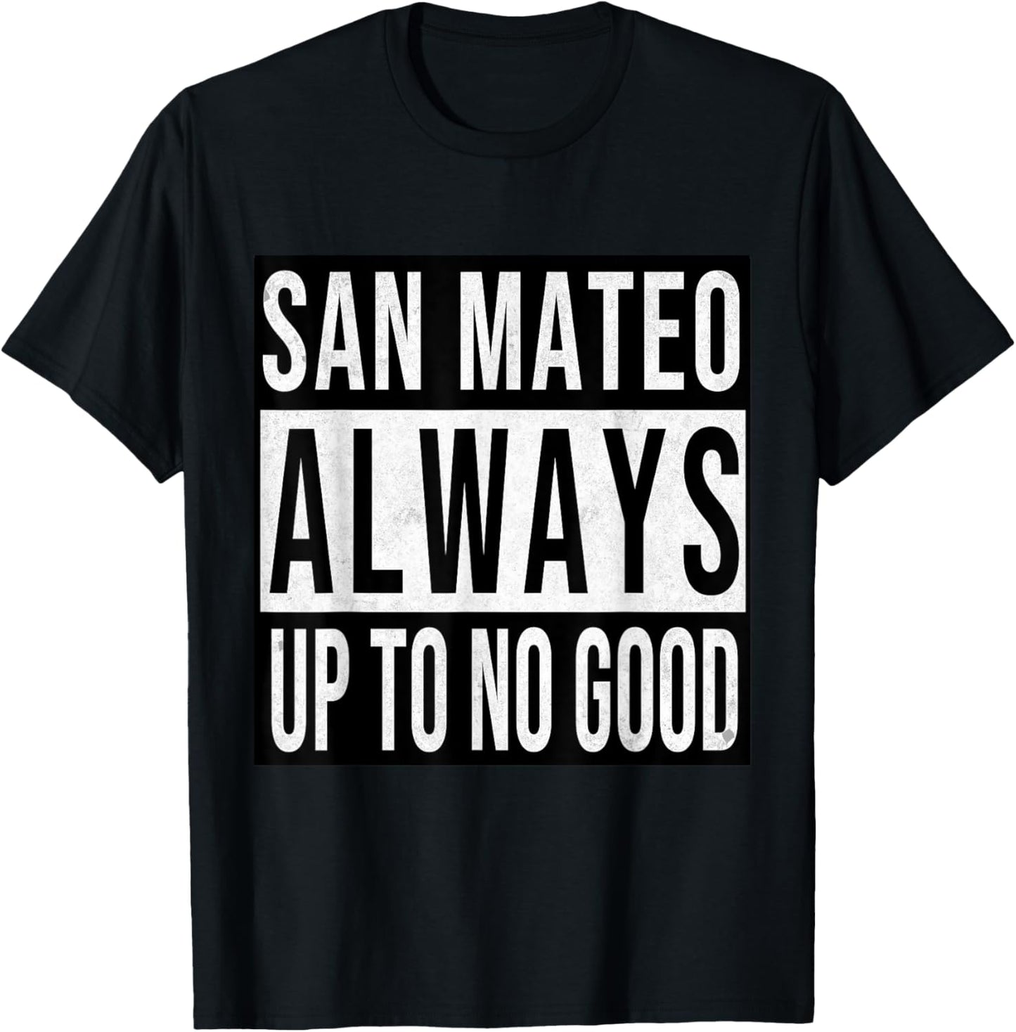 San Mateo Funny California Souvenir Vintage T-Shirt - T-Shirt | Black