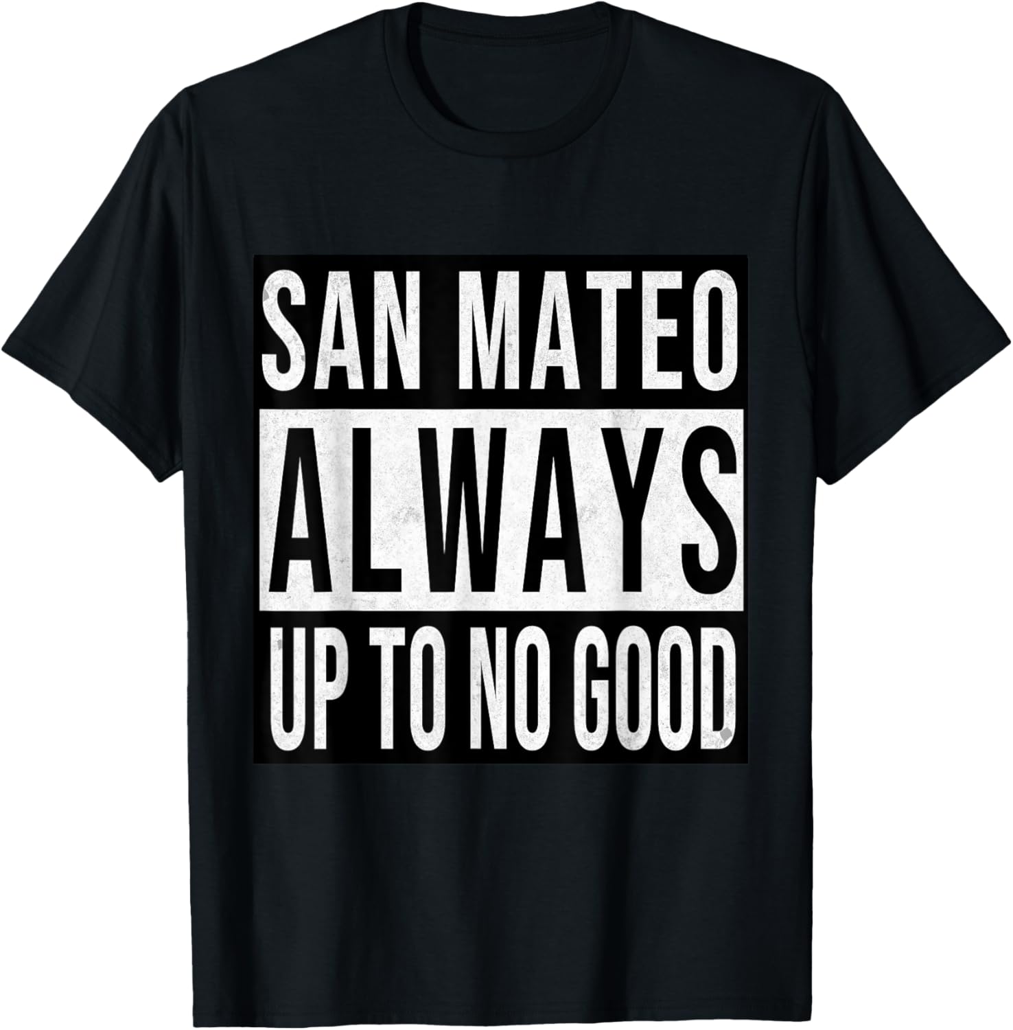 San Mateo Funny California Souvenir Vintage T-Shirt - T-Shirt | Black