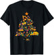 Construction Excavator Christmas Tree Xmas Men Kids T-Shirt - T-Shirt | Black