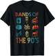 Retro Popular Music Bands of The 90s Rock Band Lover T-Shirt - T-Shirt | Black