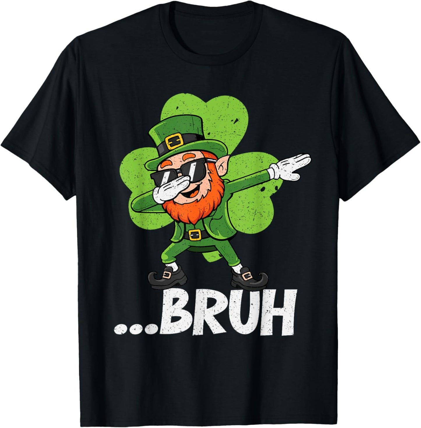 Boys St Patricks Day Bruh 6 7 Saint Patricks Kids Youth Teen T-Shirt - T-Shirt | Black