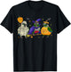 Halloween parrot Green Cheek Conure Pumpkin Mummy Witch Birb T-Shirt - T-Shirt | Black