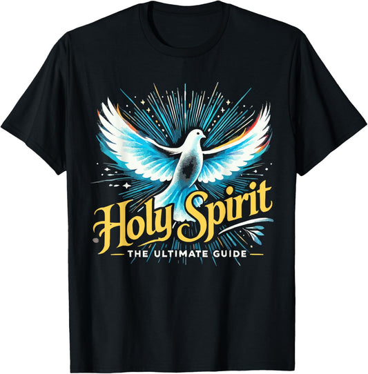 Holy Spirit I Love Jesus Christ Catholic Christian Faith T-Shirt - T-Shirt | Black