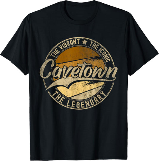 Cavetown MD | Maryland Vintage Distressed T-Shirt - T-Shirt | Black