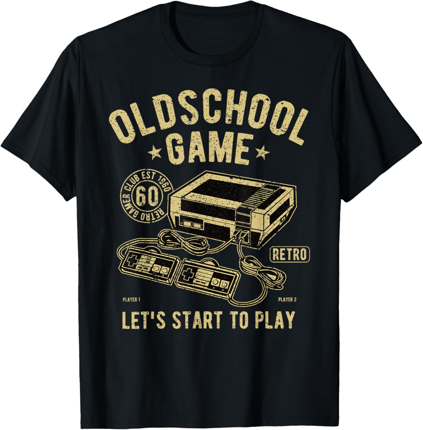 Vintage Retro 80er Jahre Old School Videospiel Stuff für Gamer T-Shirt - T-Shirt | Black