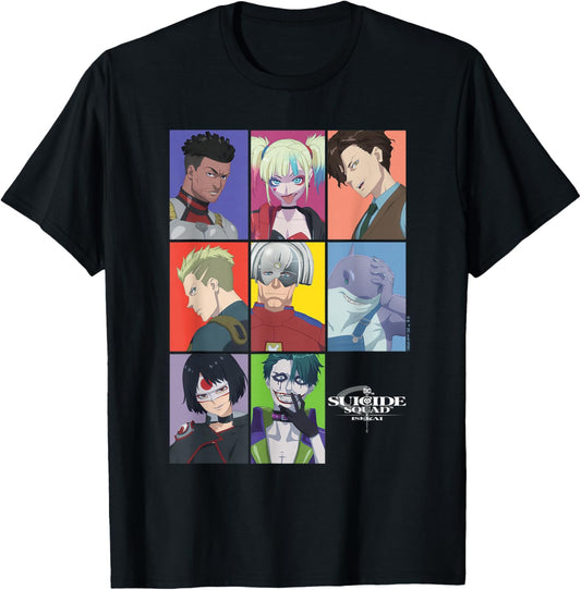 Suicide Squad Isekai Portraits T-Shirt - T-Shirt | Black
