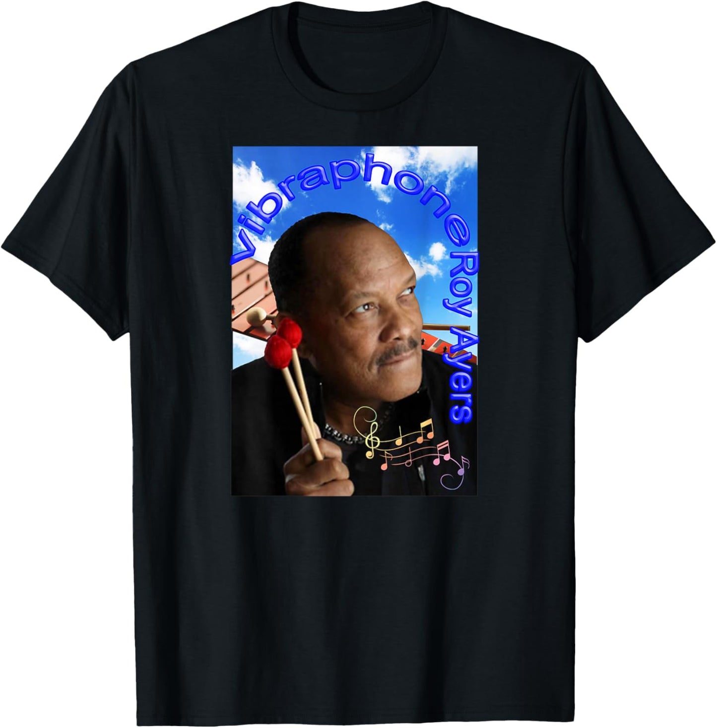 Roy Ayers_001_Back Printed T-Shirt - T-Shirt | Black