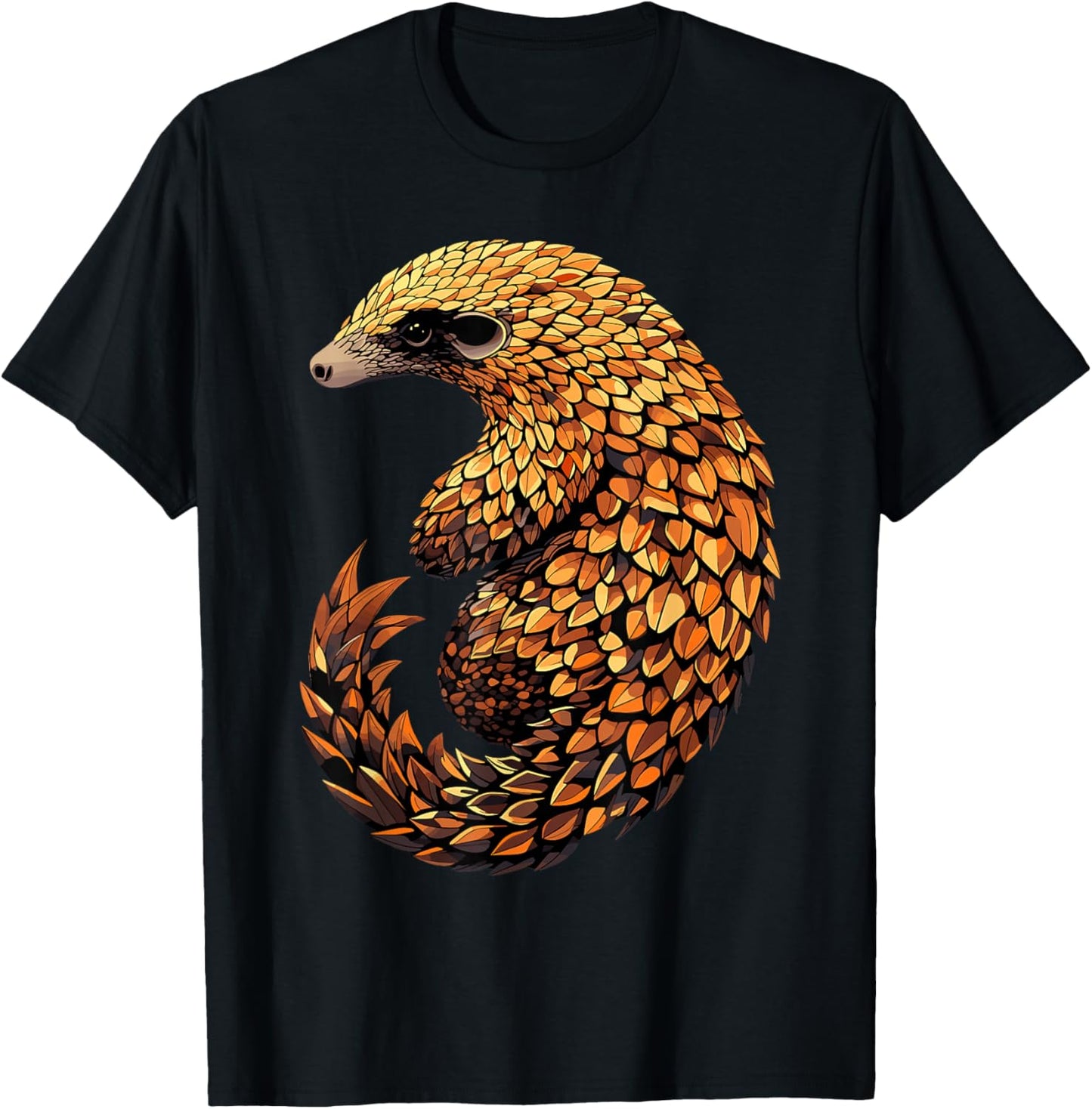 Pangolin Schuppentier Tannenzapfentier Liebe Süße Pangoline T-Shirt - T-Shirt | Black