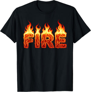Fire and Ice DIY Lazy Halloween Costumes Men Women Kids T-Shirt - T-Shirt | Black