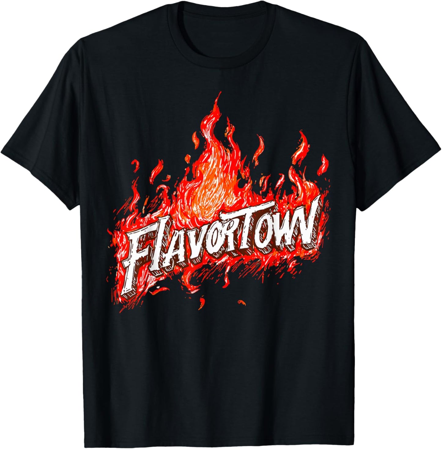 Flavortown Food Culture T-Shirt - T-Shirt | Black