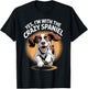 Funny Pet English Springer Dog Yes Im with The Crazy Spaniel T-Shirt - T-Shirt | Black