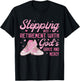 Stepping Into My Retirement With God's Grace Gift Woman T-Shirt - T-Shirt | Black
