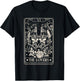 Tarot Card The Lovers Rainbow Kissing Lesbian Skeletons T-Shirt - T-Shirt | Black