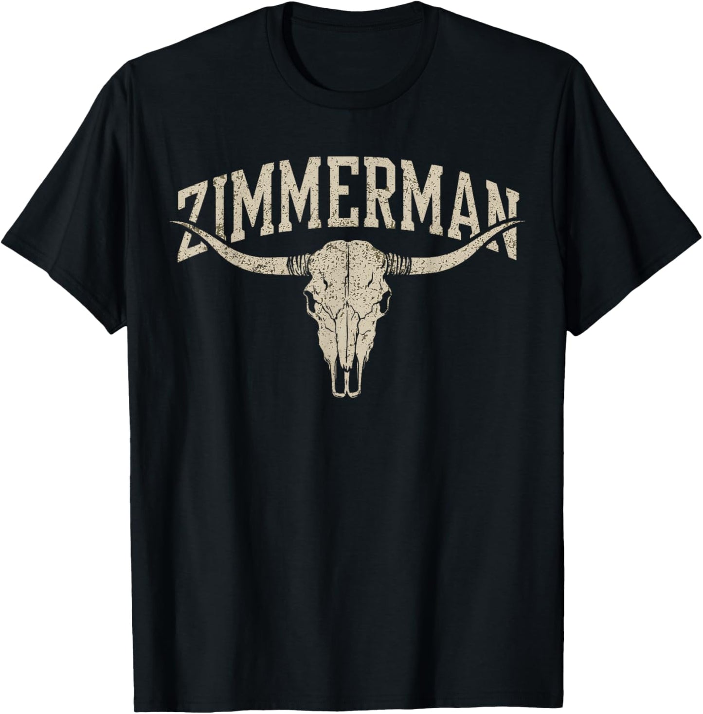 Zimmerman Name Style Vintage Gift Women Kid Boy Girl T-Shirt - T-Shirt | Black
