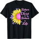 Sisters in Christ Pretty Sunflower And Butterfly Christian T-Shirt - T-Shirt | Black
