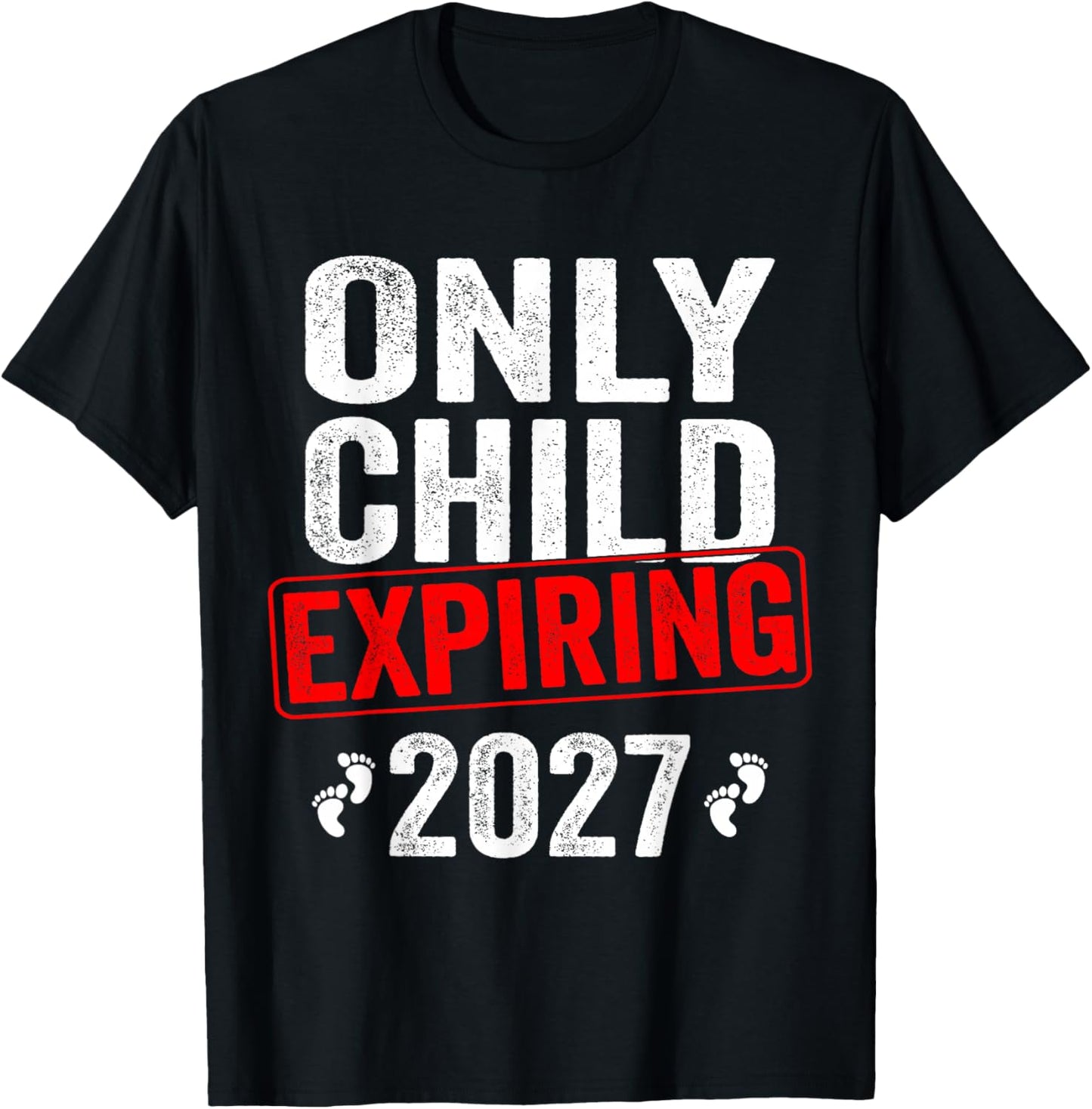 Only Child Expiring 2027 Big Brother Promoted to Big Brother T-Shirt - T-Shirt | Black
