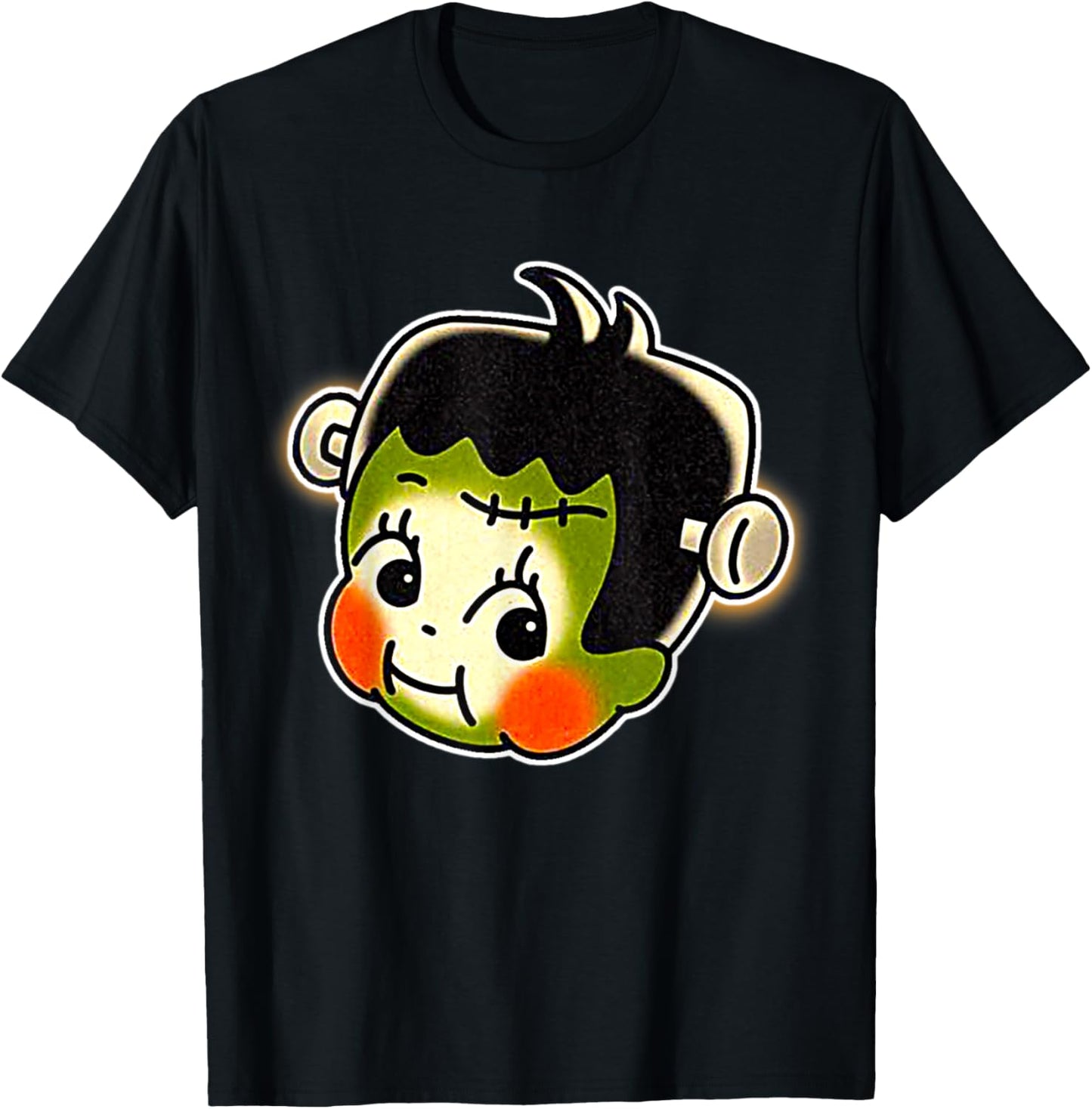 Kewpie Baby Frankenstein T-Shirt - T-Shirt | Black