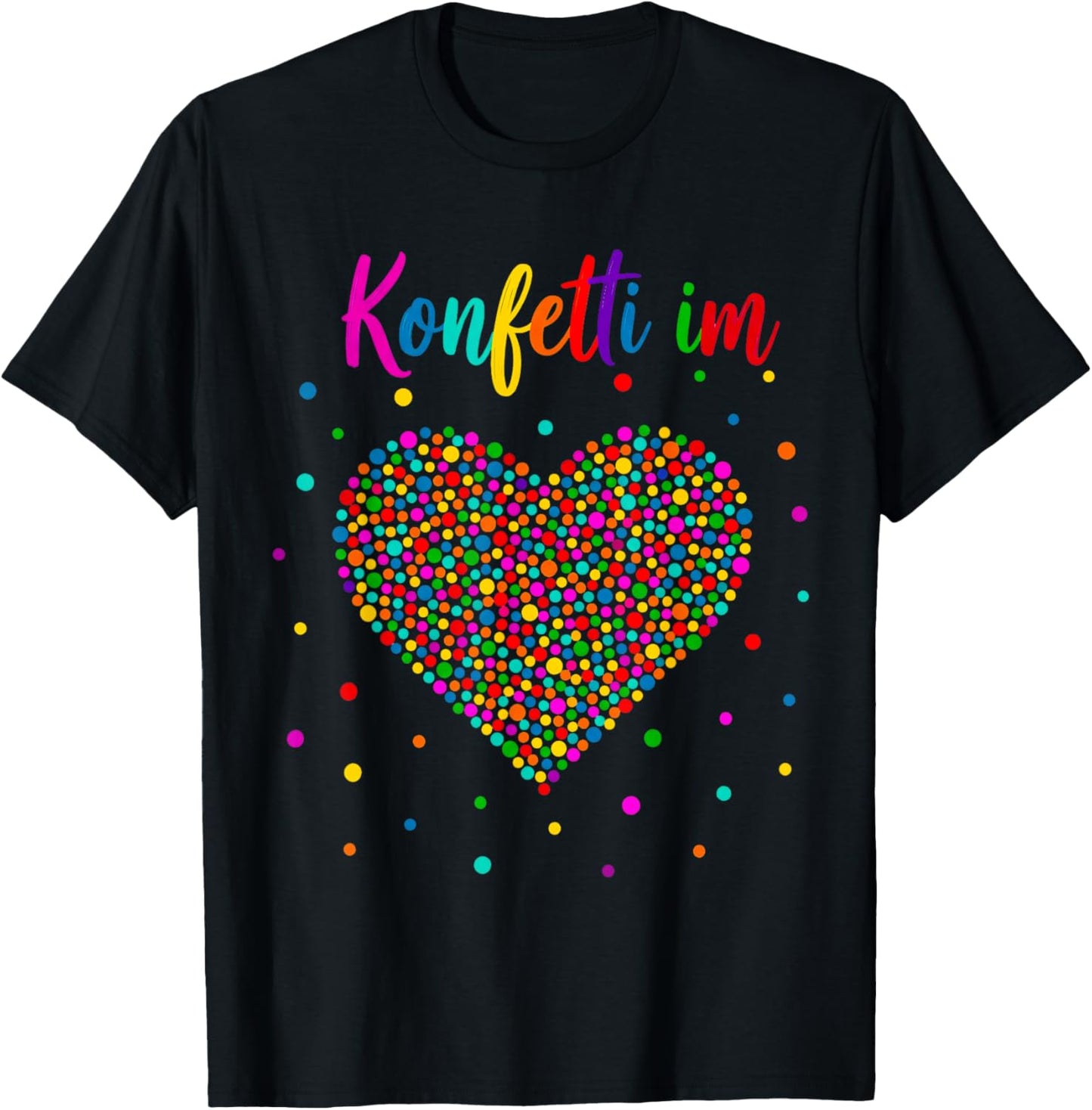 Confetti in the Heart Carnival T-Shirt - T-Shirt | Black
