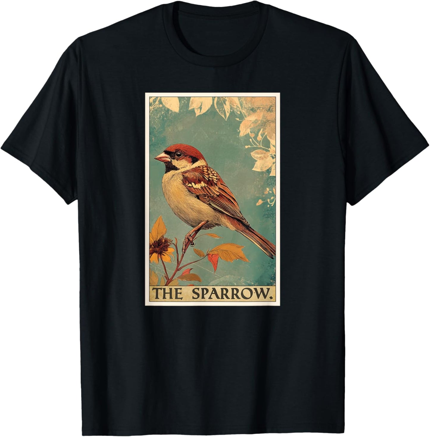 Sparrow Tarot Card Sparrows Sparrow T-Shirt - T-Shirt | Black