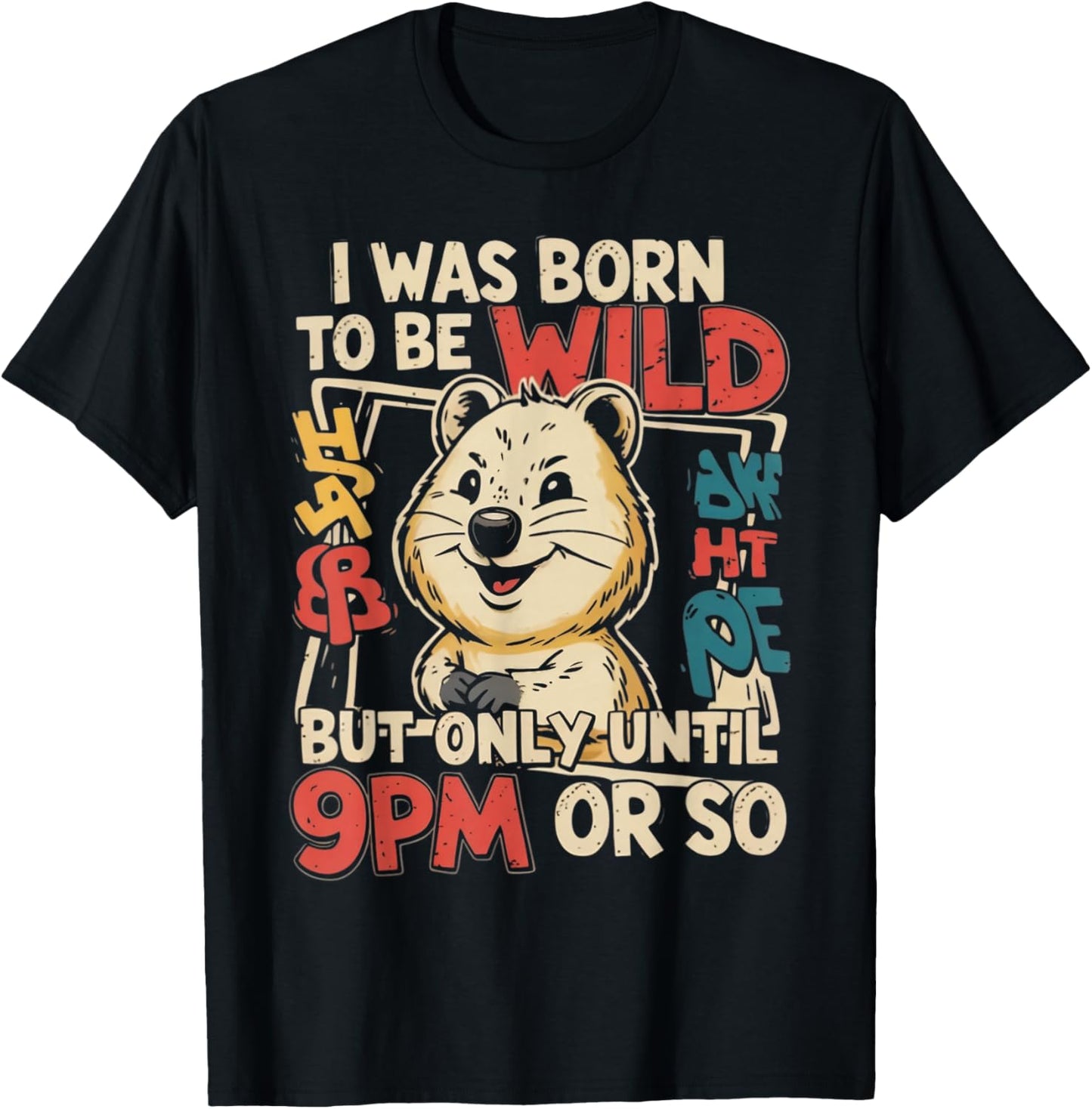 Quokkas Make Happy Australian Quokkas Happy Animal Quokka T-Shirt - T-Shirt | Black