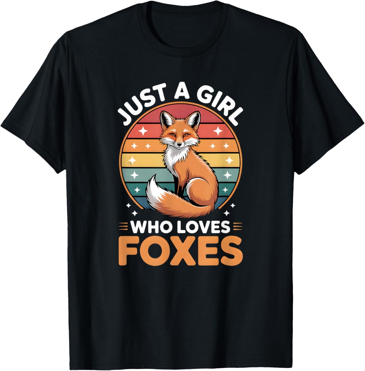 Girls Fox T-Shirt - T-Shirt | Black