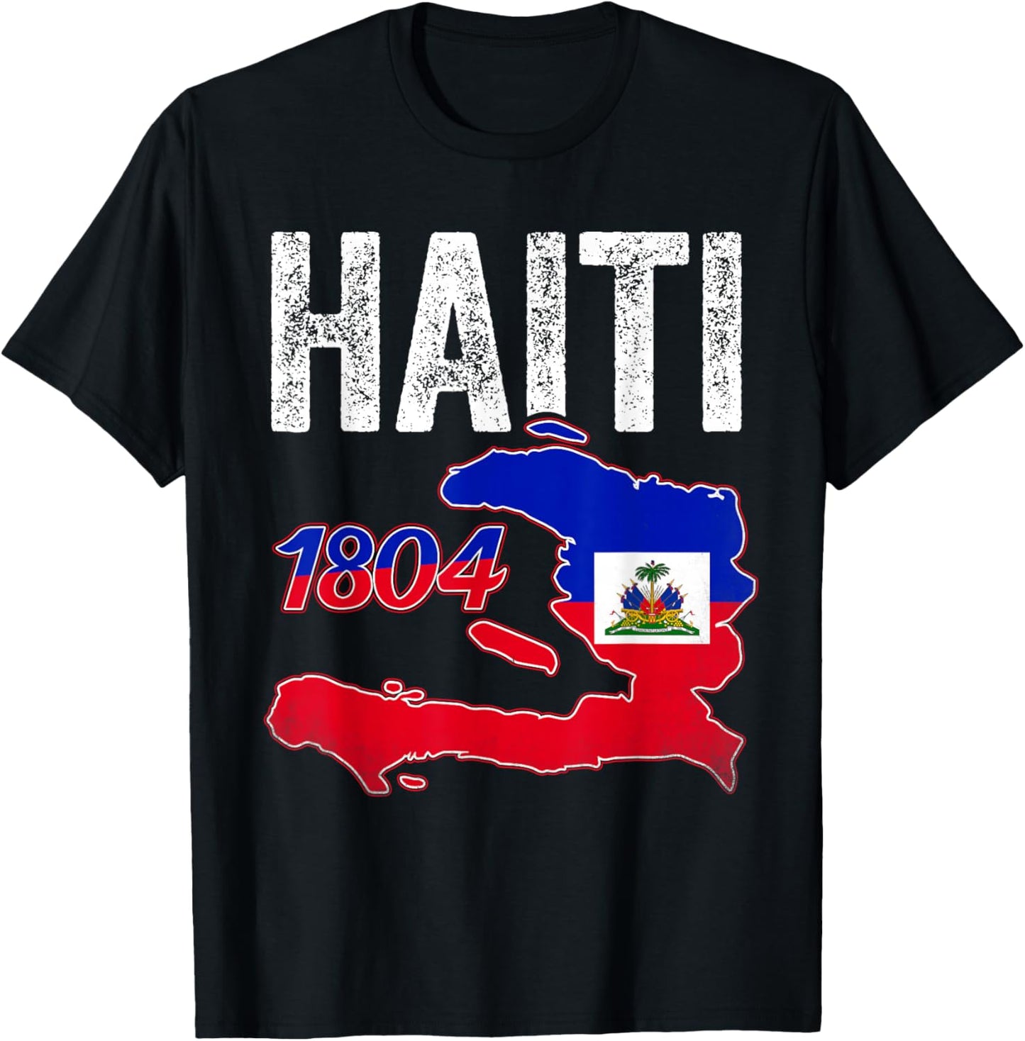 Haitian 1804 Flag Day Haiti Independence Day Men Women Kids T-Shirt - T-Shirt | Black