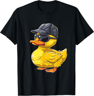 Rubber Duck Rubber Duckie Sunglasses Rubber Duck Lover T-Shirt - T-Shirt | Black